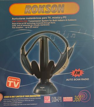 Auriculares inalámbricos.