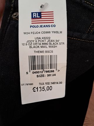 Polo Ralph lauren jeans 30x34