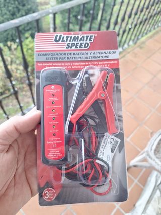 Comprobador de bateria y alternador