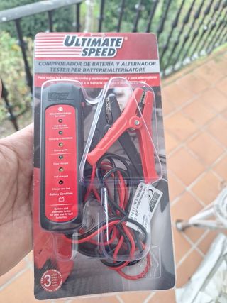 Comprobador de bateria y alternador