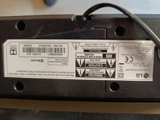 Barra y subwoofer LG 160 w