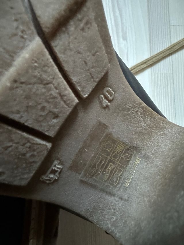 zapatos botines piel talla 40