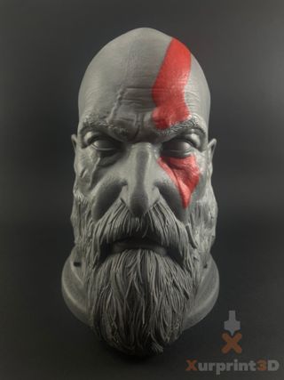 🔶🎧 Soporte auriculares busto Kratos God of War