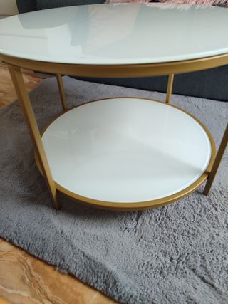 Mesa de cristal centro