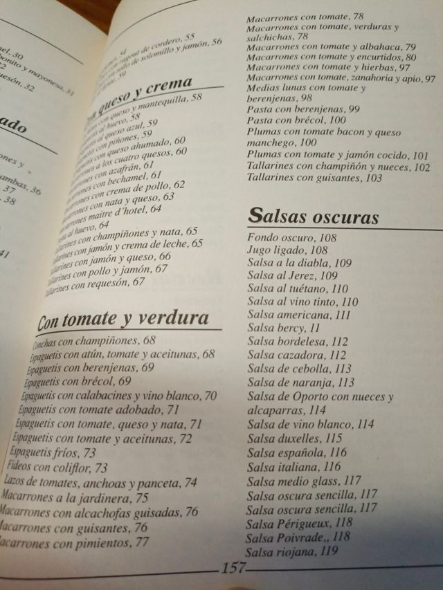 Libro pastas y salsas. Escuela de Cocina.