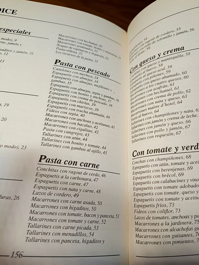 Libro pastas y salsas. Escuela de Cocina.