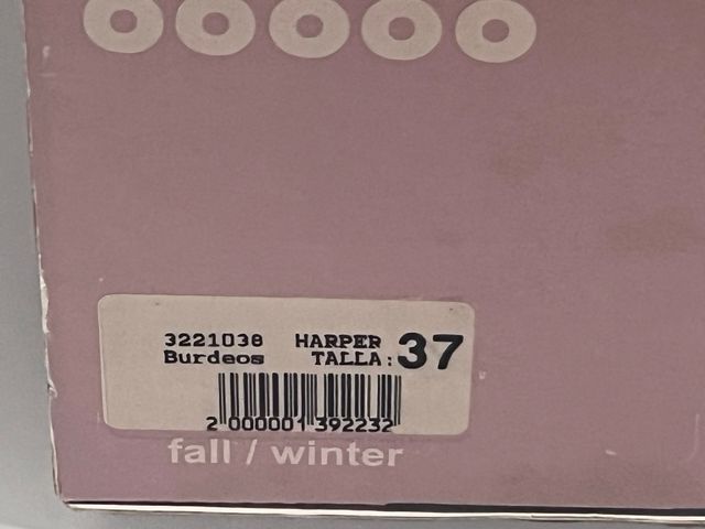 Botines se piel color burdeos talla 37