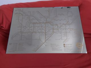 Quadro specchiato mappa Londra 