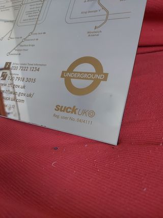 Quadro specchiato mappa Londra 