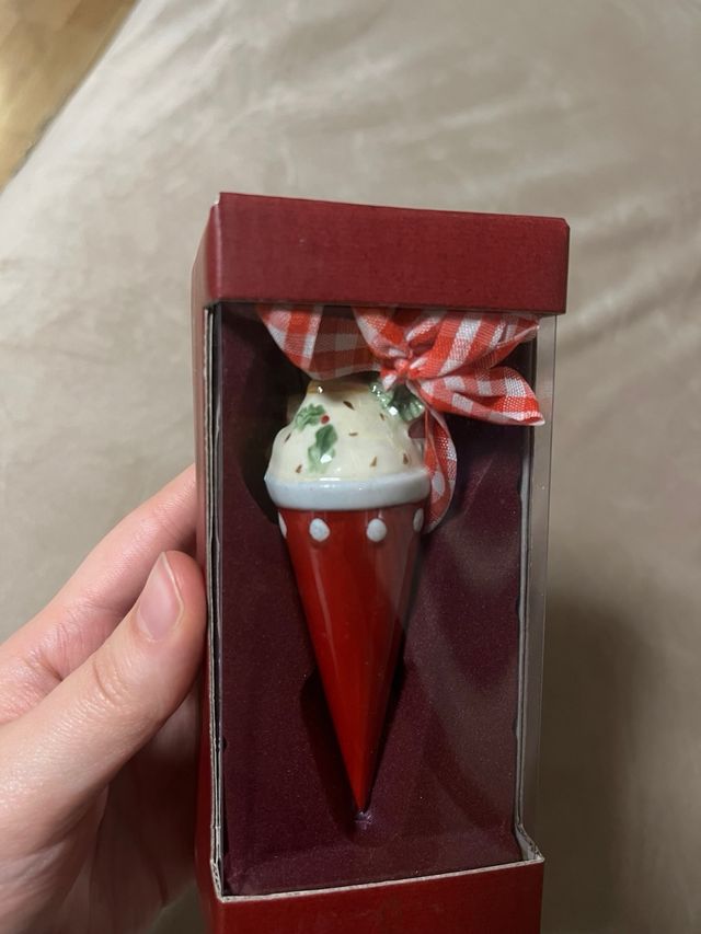 Adorno de navidad villeroy & bosh cono de helado