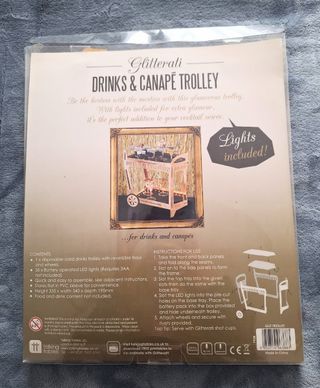 Carrito para dulces con luces