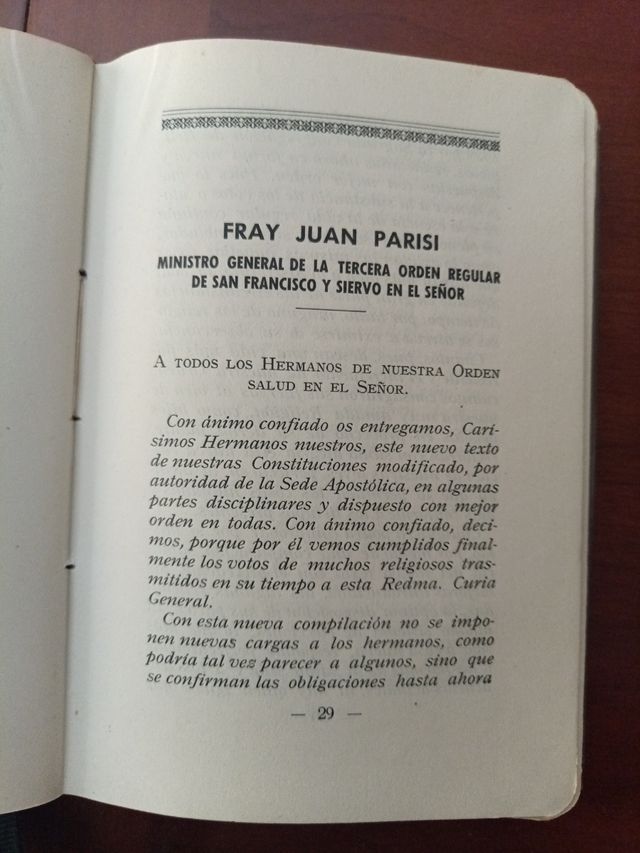 Regla y constituciones de la OFS