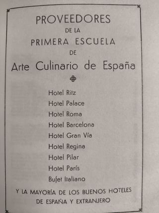 'CARBONELL" REPRODUCCIÓN PRIMER RECETARIO COCINA