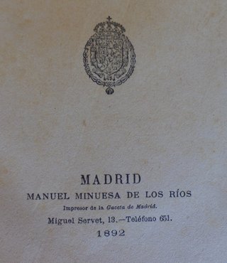 Guía oficial de España 1892  Manuel Minuesa