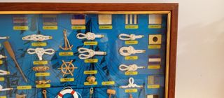 Antiguo cuadro de nudos marineros