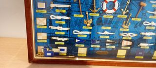 Antiguo cuadro de nudos marineros