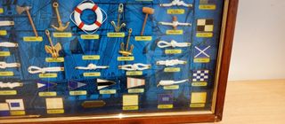 Antiguo cuadro de nudos marineros