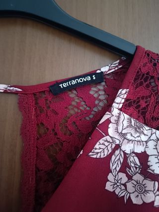 Blusa top borgogna Terranova tg S
