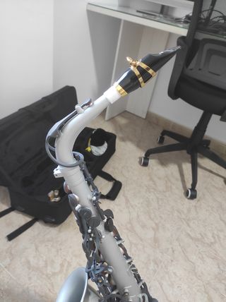 Saxofón Alto customizado + boquilla al4 imitación
