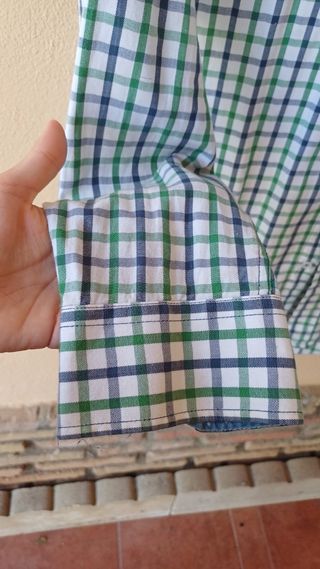 Camisa cuadros hombre .