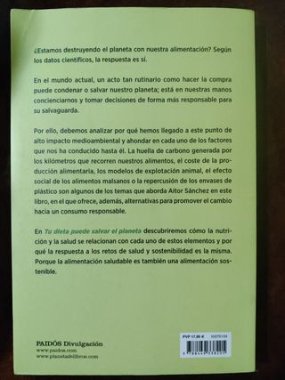 Tu dieta puede salvar el planeta: Por una alimentación sana y sostenible
