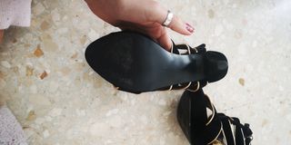 Sandalias tacon Suit Blanco