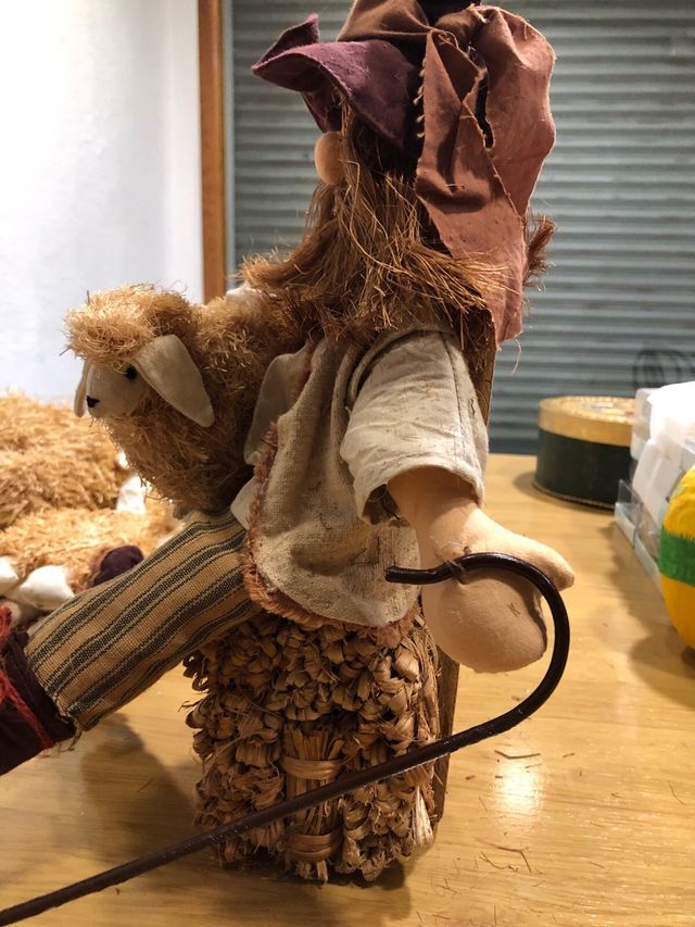 Pastor con ovejas artesanía