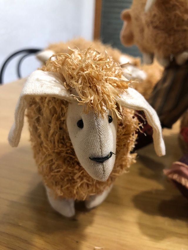 Pastor con ovejas artesanía