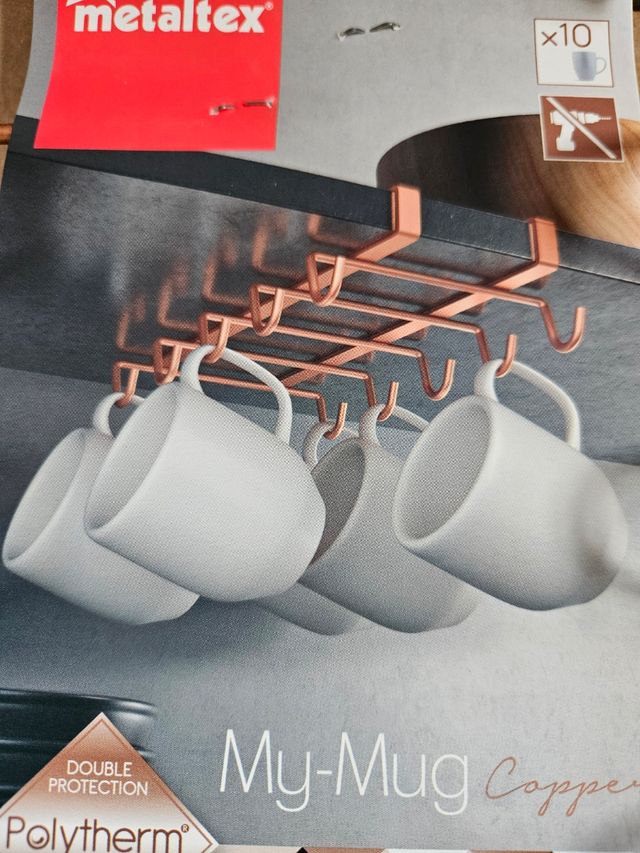 Sottoripiano Metaltex MyMug Copper Rame