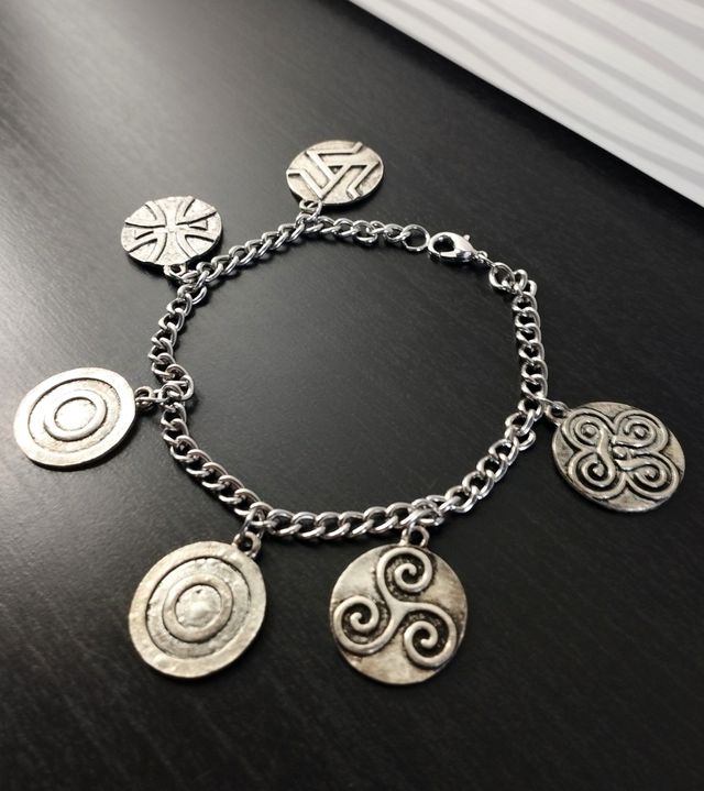 Bracciale Etnico Ciondoli Triskelion