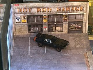 Diorama y coche 1/64 Fast and Furious 