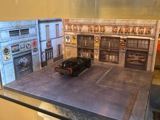 Diorama y coche 1/64 Fast and Furious 