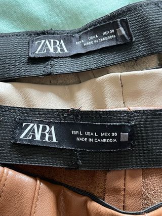 PANTALONES POLIPIEL ZARA A ELEGIR  