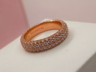 anillo pandora rose circonitas talla 54
