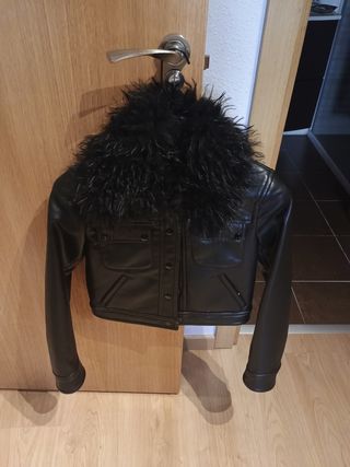 Chaqueta cortita imitación cuero, 1 puesta