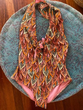 Body o bañador zara estampado talla m