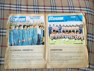 Álbum cromos antiguos mundiales 1974viajes ecuador