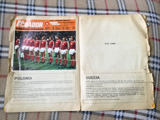 Álbum cromos antiguos mundiales 1974viajes ecuador