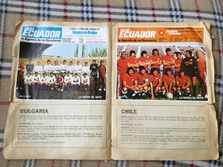 Álbum cromos antiguos mundiales 1974viajes ecuador