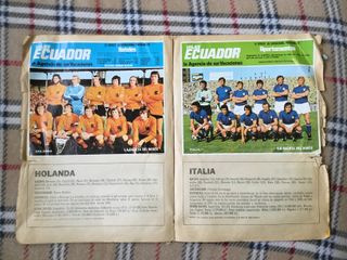 Álbum cromos antiguos mundiales 1974viajes ecuador