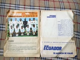 Álbum cromos antiguos mundiales 1974viajes ecuador