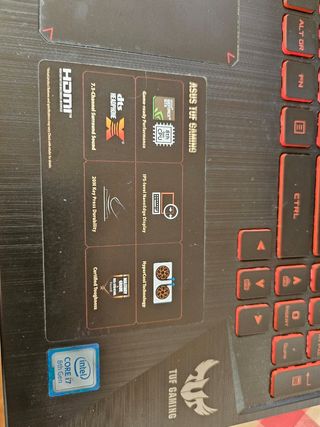 Ordenador asus tuf gaming fx505gm