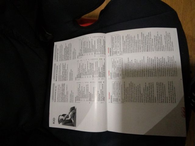 Silla romer para coche con manual