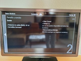 Televisor 40 " pulgadas PHILIPS LCD alta defición