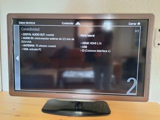 Televisor 40 " pulgadas PHILIPS LCD alta defición