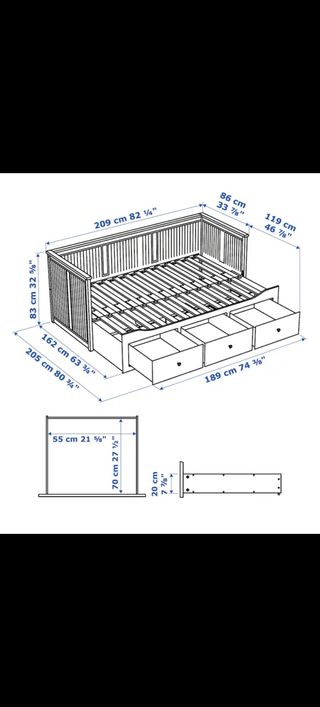 Cama Brimmer IKEA doble.