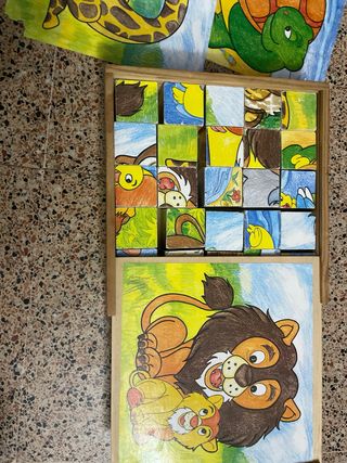 Puzzle de madera animales