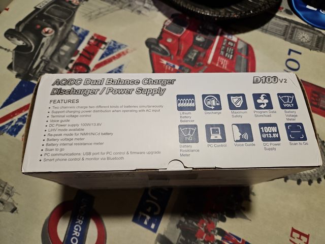 Cargador baterías AC/DC de doble canal