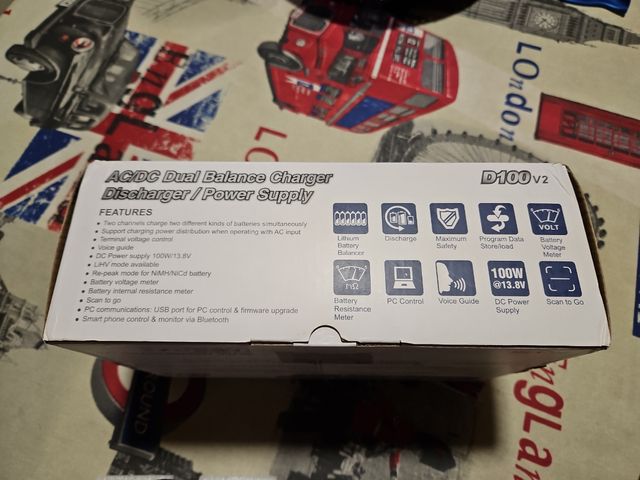 Cargador baterías AC/DC de doble canal