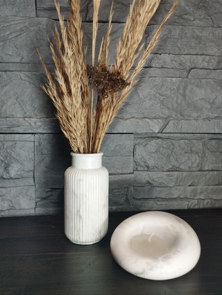 Due set vaso con portacandela design